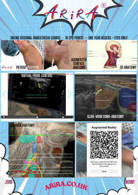 ARiRA Online regional anaesthesia course flyer