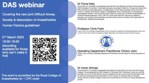 DAS webinar - Human Factors guidelines 2023!