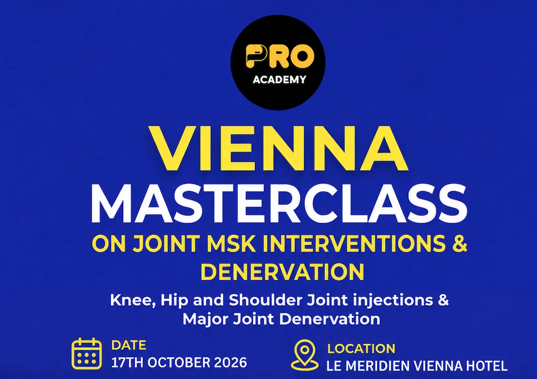 Vienna Masterclass on Joint, MSK Interventions & Denervation 17th October 2026