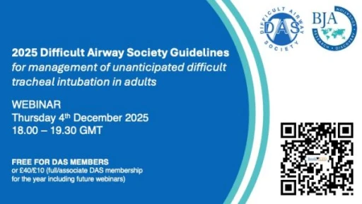 DAS Webinar: 2025 Guidelines launch webinar recording