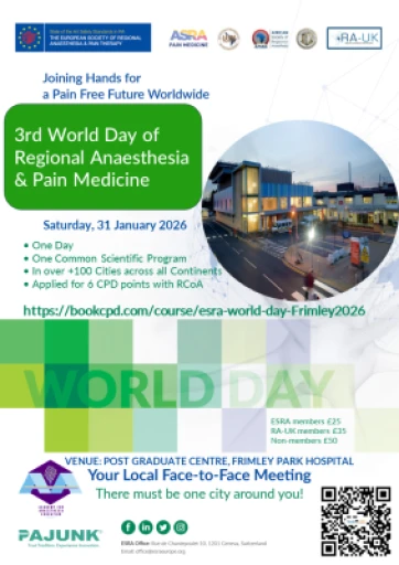 Frimley - 3rd ESRA World Day of Regional Anaesthesia