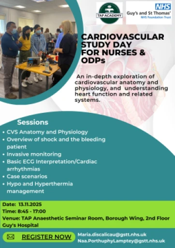Cardiovascular Study Day for Nurses and ODPs