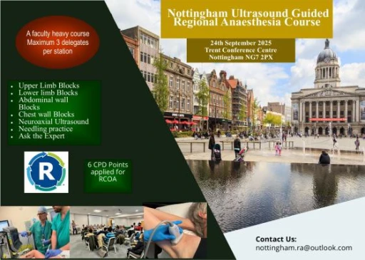 Nottingham Ultrasound Guided Regional Anaesthesia Course