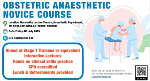 Obstetric Anaesthetic Course for Stage 1 TRAINEES