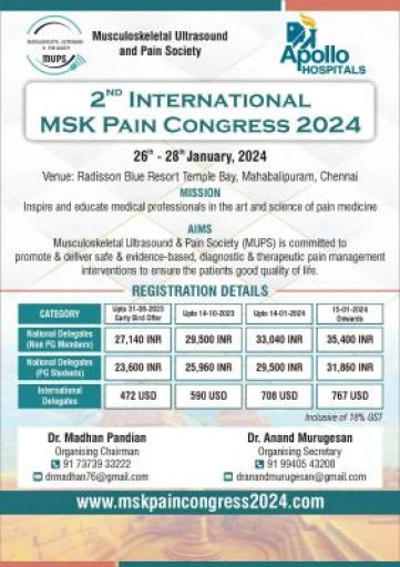 2nd International MSK pain congress 2024