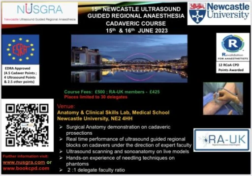 15th NUSGRA CADAVER COURSE June 2023