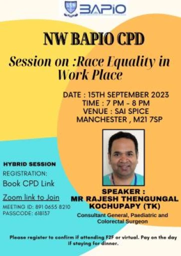 NW BAPIO CPD September Session
