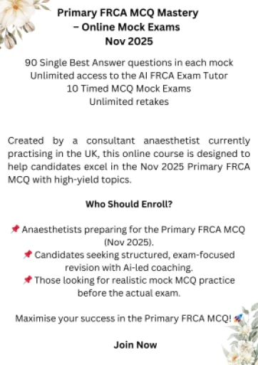 FRCA.Ai - Primary FRCA MCQ Online Course
