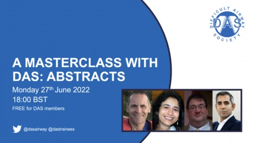 A Masterclass with DAS: Abstracts