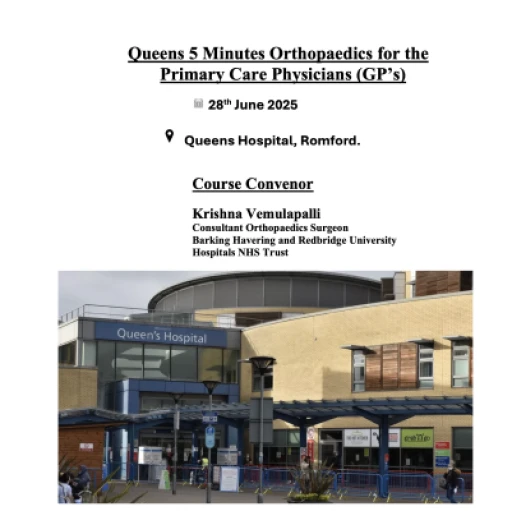 Queens 5 Minutes Orthopaedics for Primary Care Physicians (GP's)