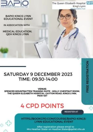 BAPIO Kings Lynn Educational Event