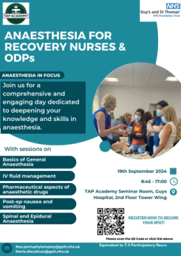 Anaesthesia for Recovery Nurses & ODPs