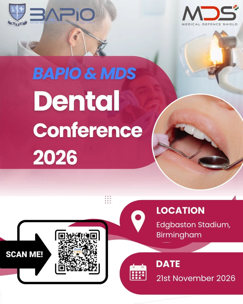 BAPIO / MDS Dental Conference 2026 - Birmingham
