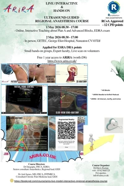 ARiRA - Live Model Interactive Regional Anaesthesia Course