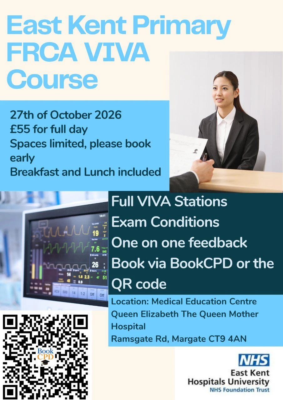 East Kent Primary FRCA SOE/VIVA Course