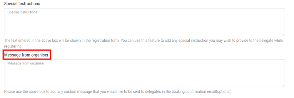 Customise registration confirmation emails